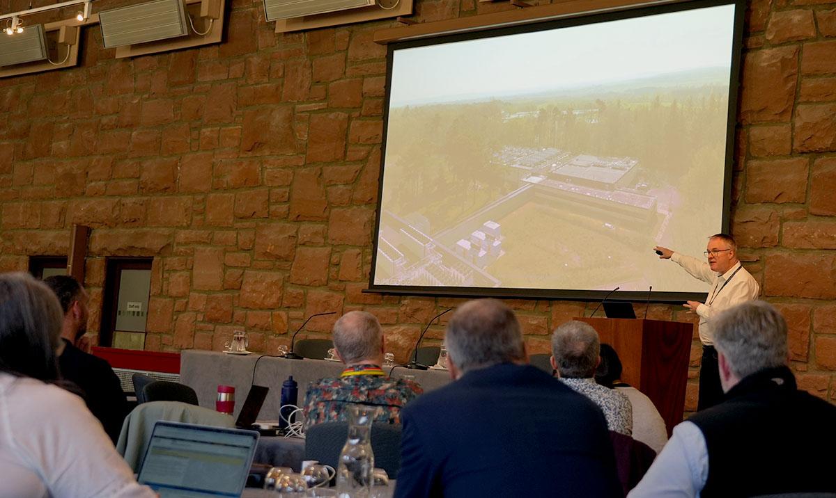 Mark Parsons presents a talk